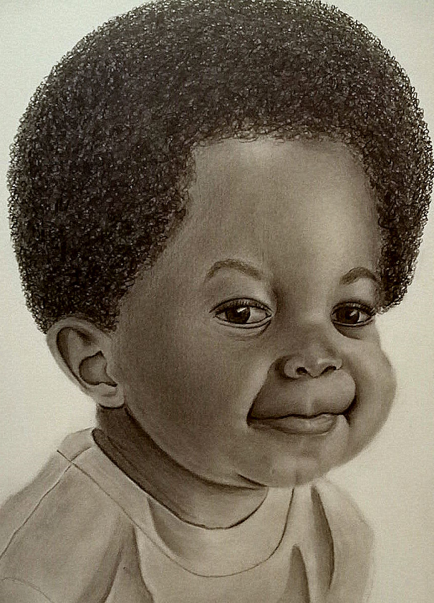 This is a portrait of a young boy.