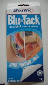 Blu-Tac used as an eraser